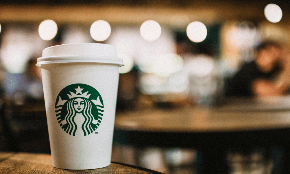 Starbucks kahve isimleri ve fiyatları hakkında örnek görsel.